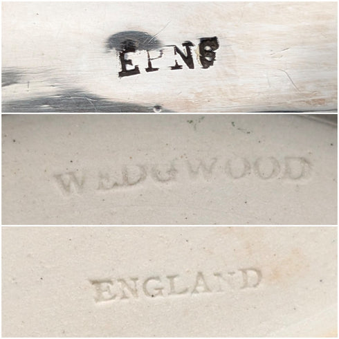 古董英國韋奇伍德餅乾桶 Jasperware 皇家藍色